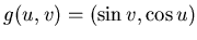 $g(f(x,y))= (\sin (x^2 -y^2), \cos xy )$